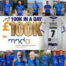 MNDa fundraising walk 100km from Leeds to Hull in 24 hrs